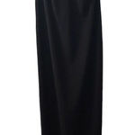 Haha Slinky Maxi Dress Black Spaghetti Strap Tie Back Formal Gown Black Size M Photo 0