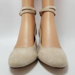 London Rebel Ankle Strap Womens Block Heels Shoes Beige Size EUR 39 Photo 7
