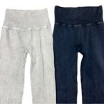 Free People Movement Good Karma Leggings Bundle M/L Iced Grey & Deepest Navy Blue Size M Photo 7