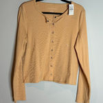 American Eagle NWT  ribbed snap up cardigan top Photo 0