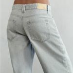 ZARA  NWOT gray mid rise wide leg jeans Photo 2