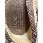 Toms Womens Canvas Slip-On Shoes Beige Brown Size 6 Casual Lightweight Photo 4