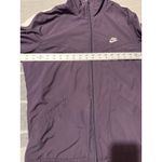 Nike Women Track Jacket Purple White Stripe Full Zip Casual Athleisure Size M Photo 2