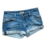 Celebrity Pink Junior Womens  Jeans Cuffed Denim Jean Shorts - Sz 3 Photo 1