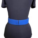 Handmade Blue canvas fabric pearl bridal belt Photo 4