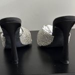 Liliana NWT fab'rik Black Heels with Silver Accents SSz 6 Photo 4