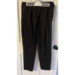 Lululemon Black Pants Women's Size 8?No Tag Asymmetrical Faux Wrap Front Slouchy Photo 2