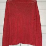 W By Worth Brick Red Knit Funnel Neck Pullover Sweater Size Large Photo 0