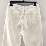 Something Navy  Nina Denim Pants with Slit‎ in White 6 Photo 4