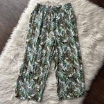 Jane and Delancey Tropical Animal Print Wide Leg Pants Photo 0