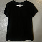 Danskin Women’s Black Semi Fitted Active T-Shirt Basic Workout Top L Photo 0