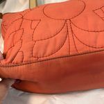 Fossil ‎ Key-Par Coral Quilted Handbag Tote with leather trim double handles Photo 4