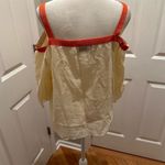 Bailey44 Bohemian Peasant Blouse Ivory Embroidered Off Shoulder 3/4 Sleeve Women's Top Photo 4