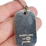 DC Comics Batman Pendant Dog Tag Silver Tone Ball Chain Necklace Photo 6