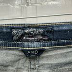 Silver Jeans Silver Aiko thick stitch low denim jean capri capris women's 30 embroidered Photo 6