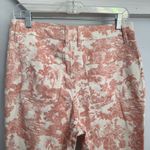 Elie Tahari Elie‎ Tahari Women's Toile Print Pants – Size 10 – Pink & White Stretch Cotton Photo 2