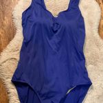 Lands‎ End Swimsuit One Piece Royal Blue Size 18 Supportive Photo 0
