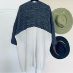 Free People MERONA Oversized Knit Open Layering Poncho Shawl Cape Sweater/Cardigan | Size: L Photo 6
