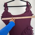 House Of CB  ARIELA MULBERRY RUFFLE MAXI DRESS wine size XL NWOT‎ Photo 9