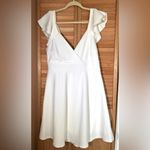 Altar'd State  Size XL NWT off white Veronica Flutter Sleeve Dress Photo 5