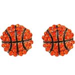Boutique Earrings Elegant Crystal Basketball Earrings Photo 1