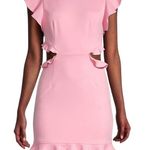 Elliatt NWT REVOLVE Gloaming Ruffled Open Back Minidress Pink Large Photo 52