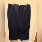 Ralph Lauren Polo Jeans‎ long blue button on skirt sz 14 Photo 1