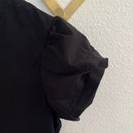 ZARA  Black Tiered Puff Sleeve Tee Small Photo 2