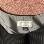 Tahari  Arthur S. Levine Petite Black Pinstripe Top Photo 2