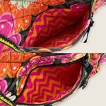 Vera Bradley Iconic Hipster Ziggy Zinnia Pink Orange Floral Crossbody Zip Bag Photo 3