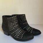 White Mountain Black Studded Ankle Boots Size 8.5 Photo 3