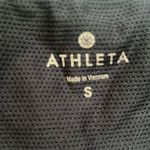 Athleta  Supercharged Black Print Tank with Built-in Sports Bra Size S Photo 2