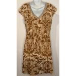 Sundance  "Champagne Vineyard" Silk Blend Beaded Burnout Velvet Dress Size 2 EUC! Photo 2