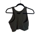 Athleta  Olive Green Conscious Crop Sports Bra Tank Photo 1