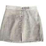 Understated Leather  Army Green Leather Skirt Photo 3