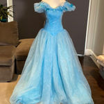 Women’s Fairy Tale Prom Party Dress with Corset back Size 2 NWT Blue Photo 0