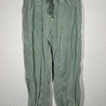 ZARA Weekend Joggers Small Green Twill Photo 0