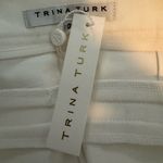 Trina Turk  Lulu Pants Cropped Women’s White Cotton Size 00 Photo 5