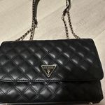 New GUESS Cessily Convertible BlackQuilted Cross Photo 0