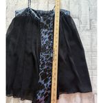 Charlotte Russe  Y2K Black Blue Animal Print Sheer Lined Strappy Top Sz S Photo 5