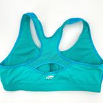 Marika Sport Marika Zip Front Sports Bra Padded Teal Green Blue Mesh High Impact Top Size M Photo 1