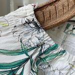 Bershka Floral Flowy Crop Top Off Shoulder Blouse XS Photo 3