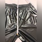 Entro Women's Faux Leather Black Jogger Pants Size L Photo 8