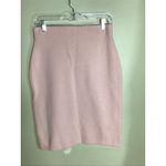 Calvin Klein Knit Pencil Skirt Floral Embroidery Detail Pink Sz. Small Photo 5
