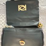 Bebe  Liv Logo Monogram Crossbody Black Light Pink Gold Chain NWT Photo 3