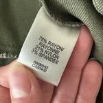 Van Heusen Cropped Olive Green Stretch Skinny Pants Photo 2