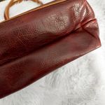 PORTLAND LEATHER | Zipper Cinnamon Bear Red Brown Tan Handles Tandles | Large Photo 4