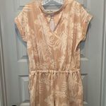 Cato  Tan/Beige Scoop Neck Short Sleeve Knit Romper size M Photo 9