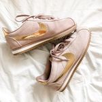 Nike Purple and Gold  Cortez Sneakers Photo 0