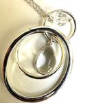 Loft Outlet silver tone circle pendant necklace Photo 4
